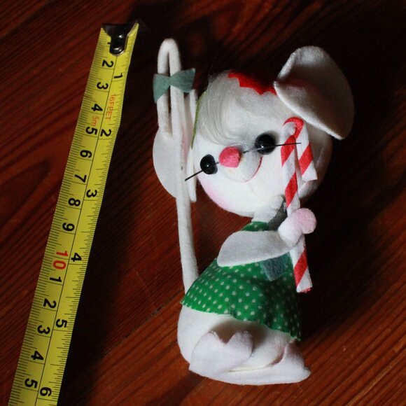 Antique Jestia Handmade Mouse Christmas Ornament - Picture 8 of 9